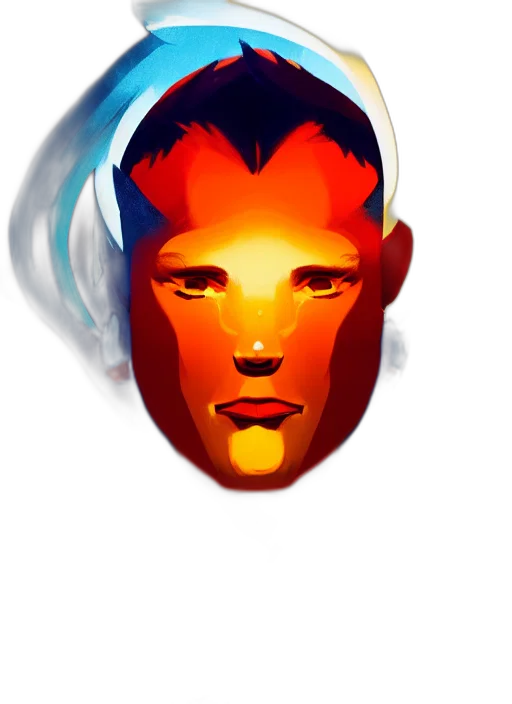 face, mask, robot, cyberpunk transparent PNG cut-out