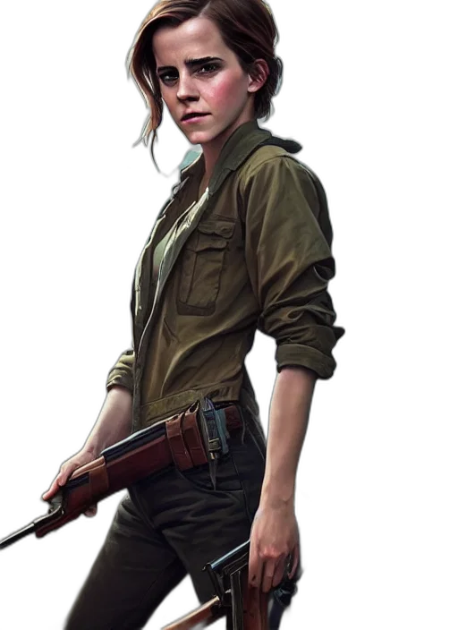 weapon, jacket, staff, concept art transparent PNG cut-out