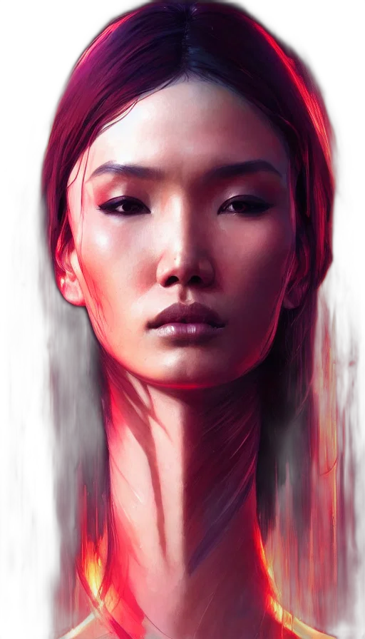 face, photorealistic, concept art, fantasy art transparent PNG cut-out
