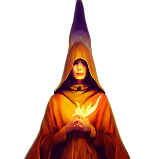 staff, dress, crown, mask transparent PNG cut-out