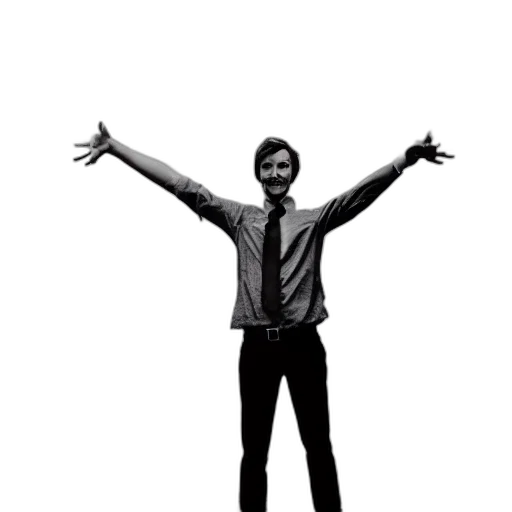 staff, jacket, cartoon, pixel art transparent PNG cut-out