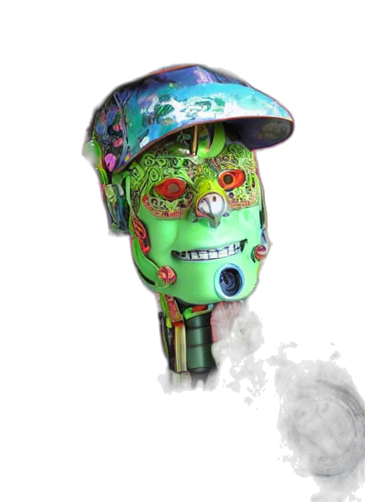 mask, hat, face, robot transparent PNG cut-out