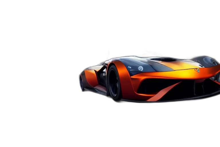 car, 3d render, concept art, photorealistic transparent PNG cut-out