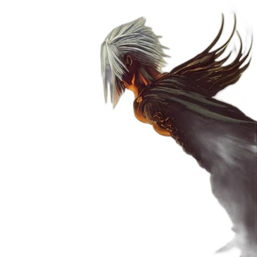 dragon, hair, creature, mask transparent PNG cut-out
