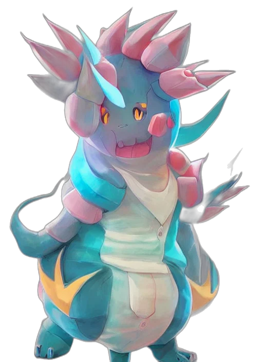 dragon, staff, creature, crown transparent PNG cut-out