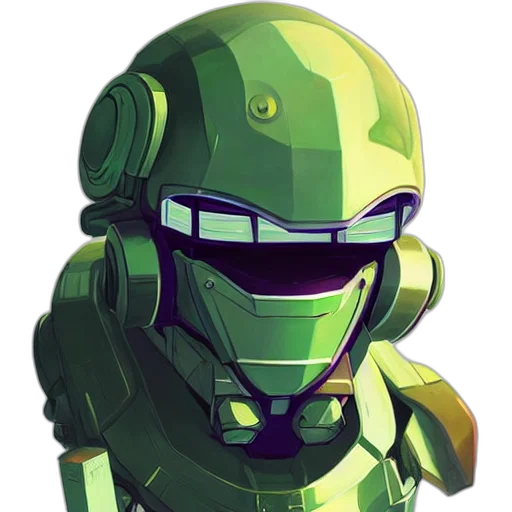 robot, face, concept art, pixel art transparent PNG cut-out