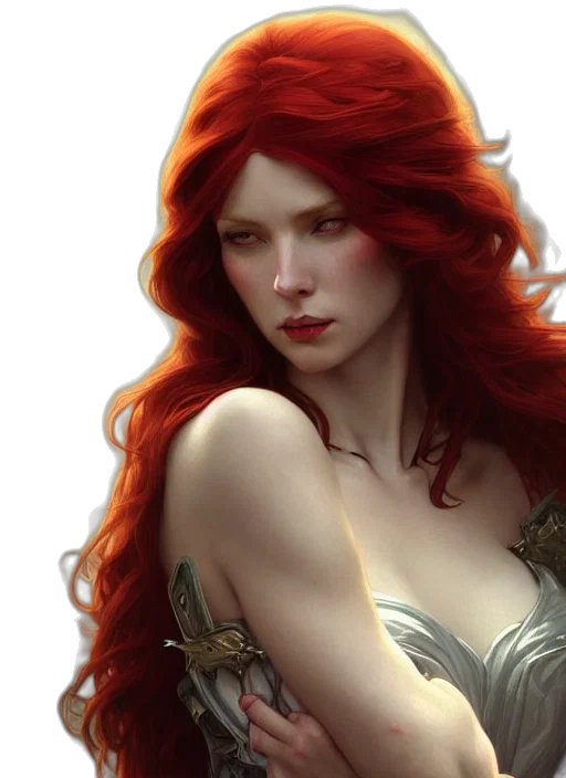 fantasy art, comic book art, concept art, photorealistic transparent PNG cut-out