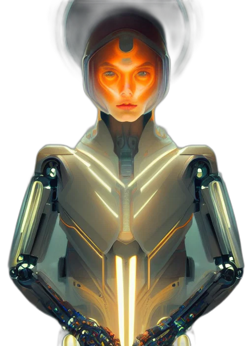robot, face, mask, jacket transparent PNG cut-out