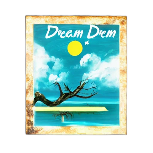 vaporwave, photorealistic, beach, dream transparent PNG cut-out