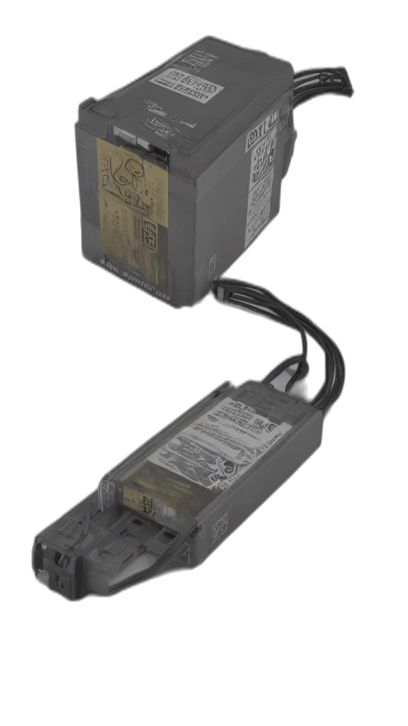 robot, 3d render, recepteur, batteries transparent PNG cut-out