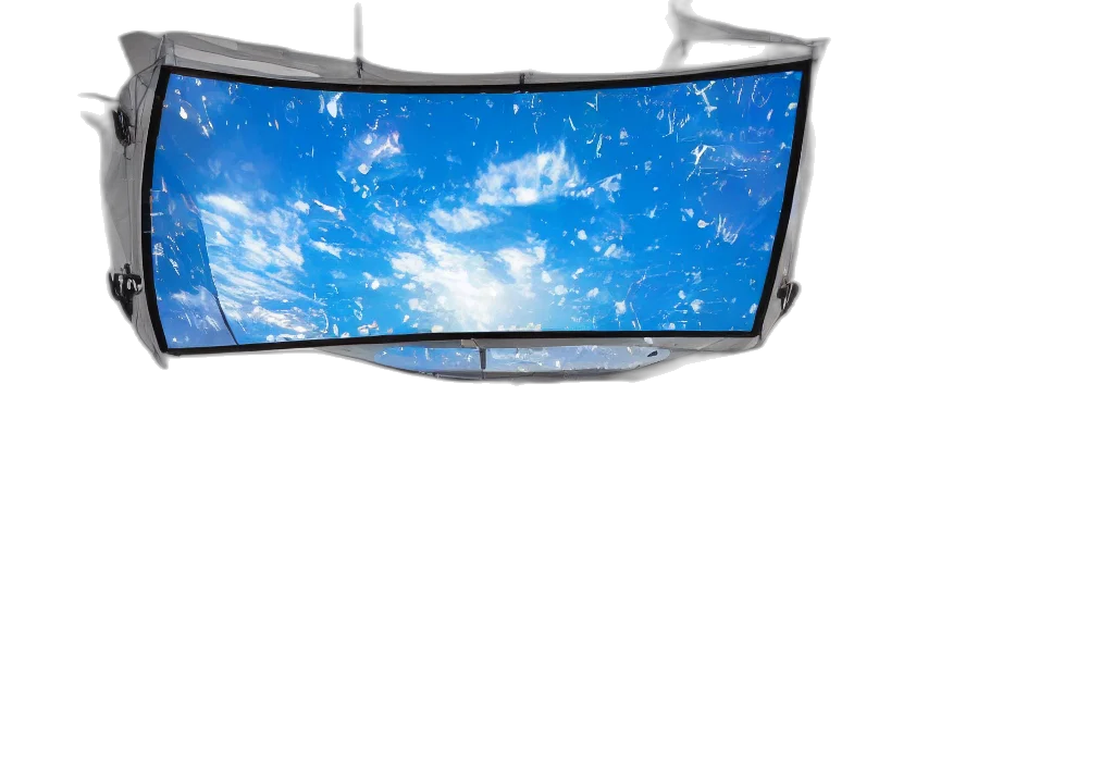 umbrella, 3d render, outer space, matric transparent PNG cut-out