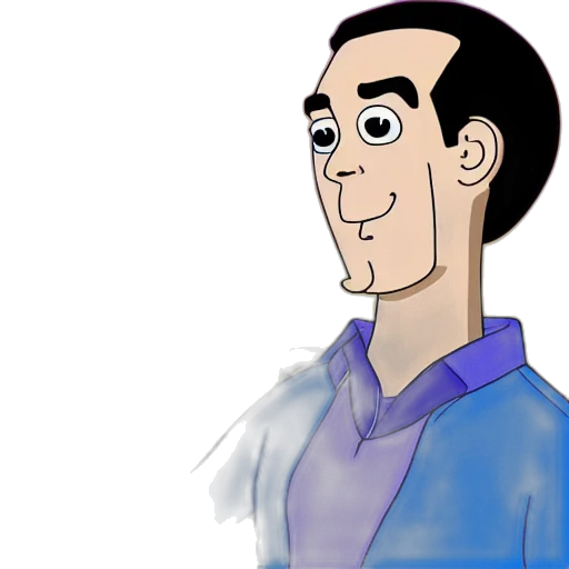 face, staff, jacket, robot transparent PNG cut-out