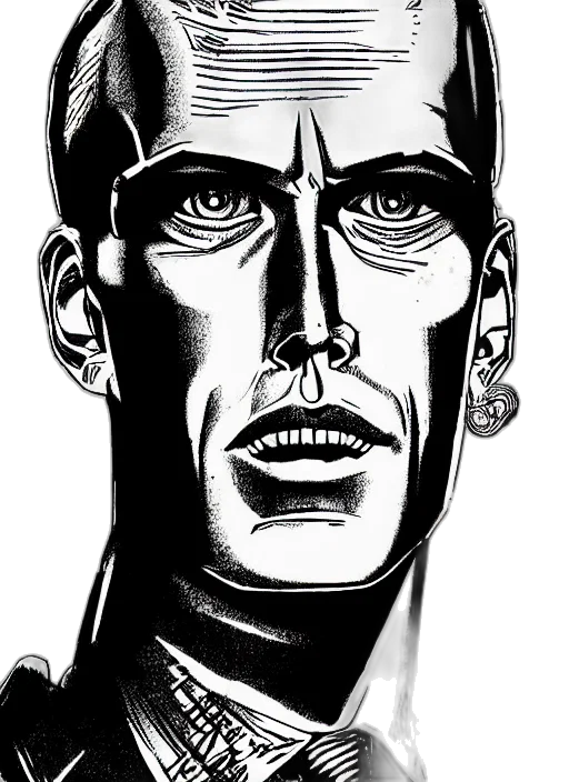 face, mask, robot, comic book art transparent PNG cut-out