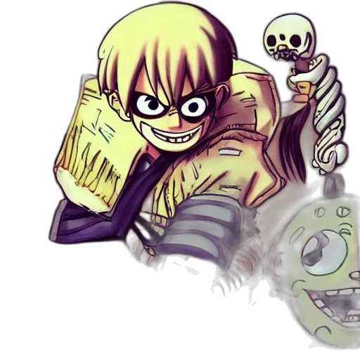 creature, weapon, mask, comic book art transparent PNG cut-out
