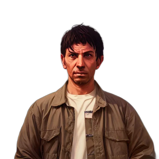 jacket, face, staff, animal transparent PNG cut-out