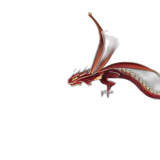 dragon, creature, animal, staff transparent PNG cut-out