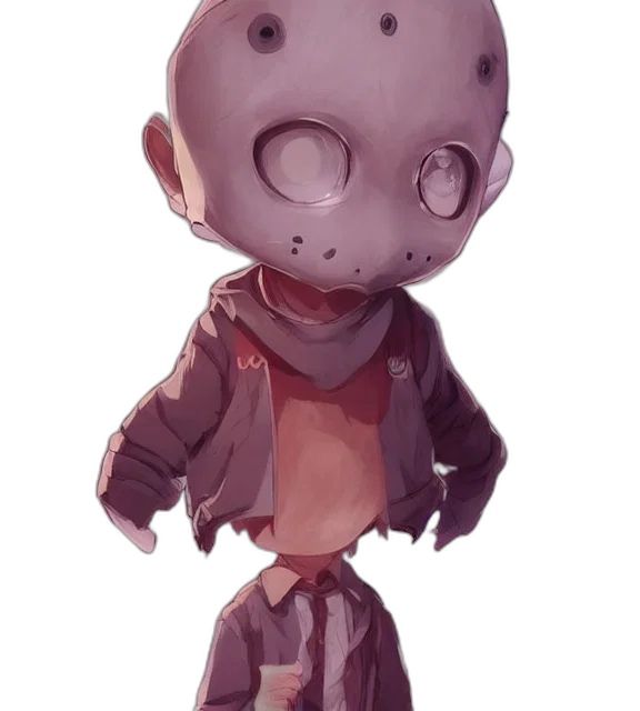robot, creature, mask, jacket transparent PNG cut-out