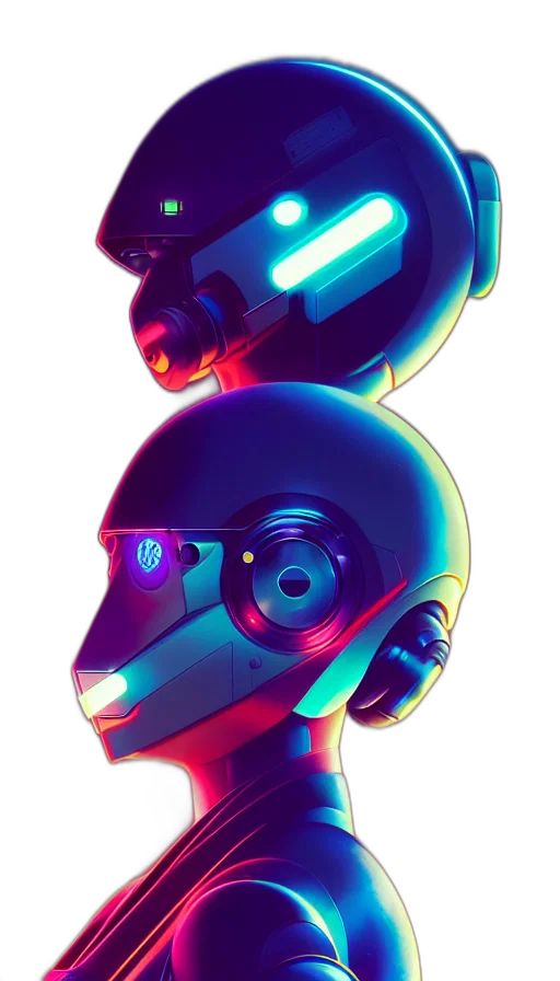 robot, mask, face, weapon transparent PNG cut-out