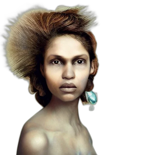 hair, face, jewelry, crown transparent PNG cut-out