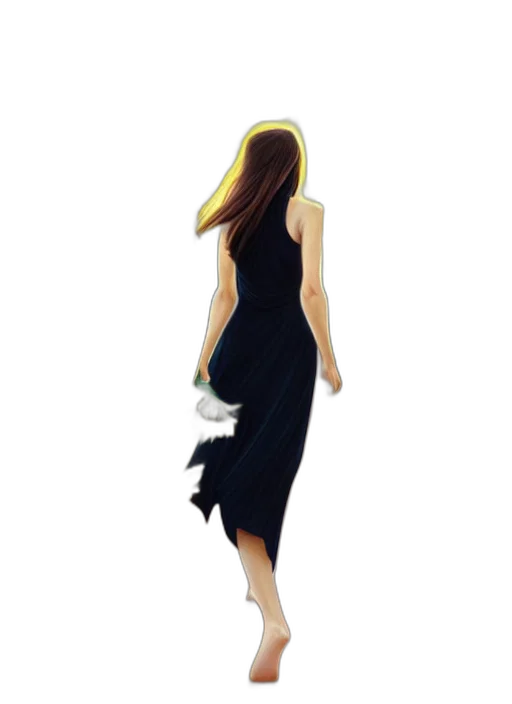 dress, staff, cartoon, concept art transparent PNG cut-out