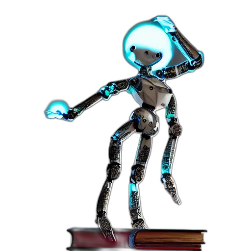 robot, staff, creature, weapon transparent PNG cut-out
