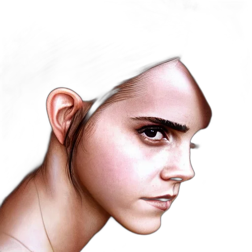 face, mask, crown, hair transparent PNG cut-out