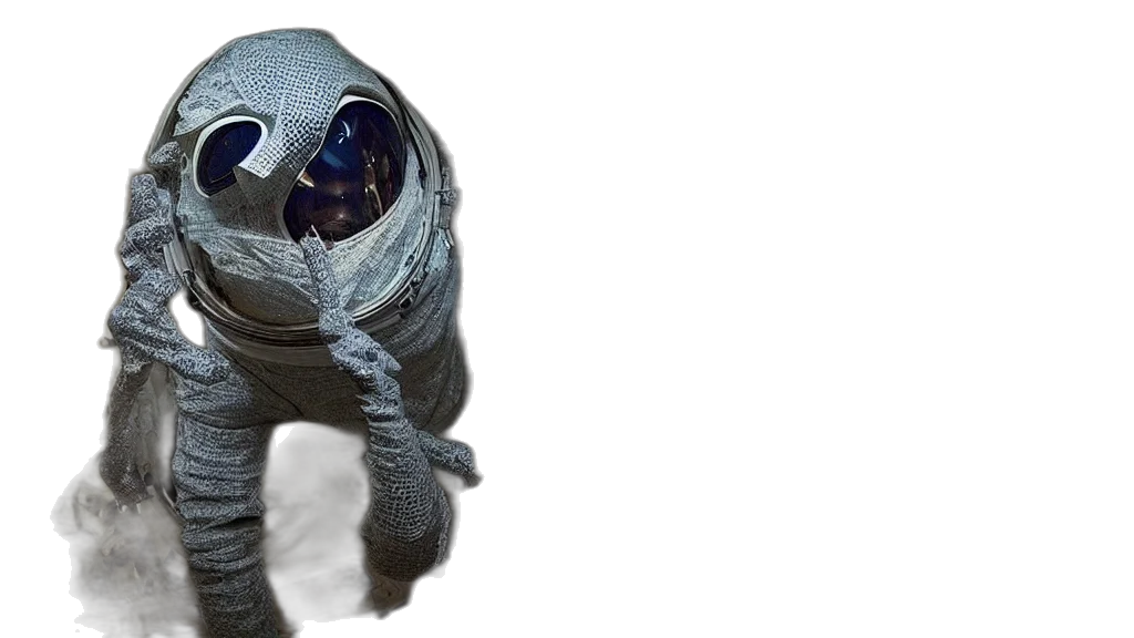 robot, mask, creature, shoes transparent PNG cut-out