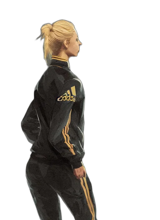 jacket, staff, hair, concept art transparent PNG cut-out