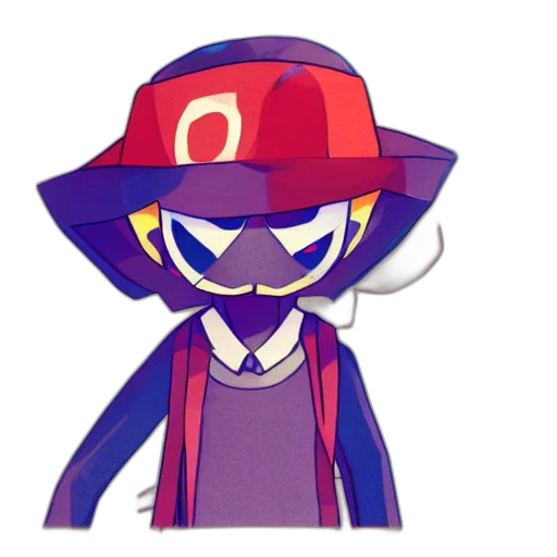 hat, staff, creature, mask transparent PNG cut-out