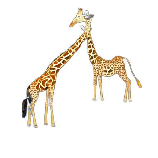 animal, 3d render, concept art, pixel art transparent PNG cut-out