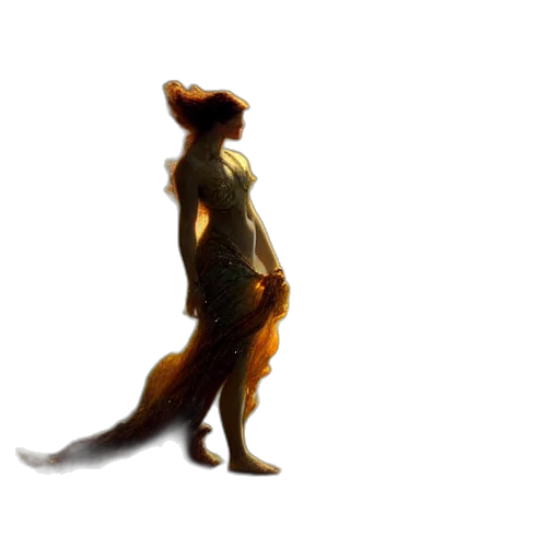 dress, animal, creature, staff transparent PNG cut-out