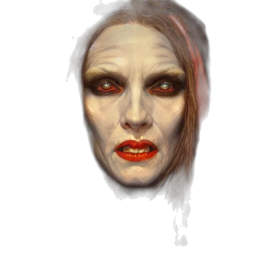 face, mask, creature, concept art transparent PNG cut-out