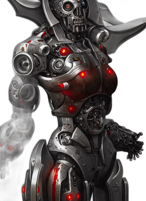 robot, weapon, concept art, cyberpunk transparent PNG cut-out