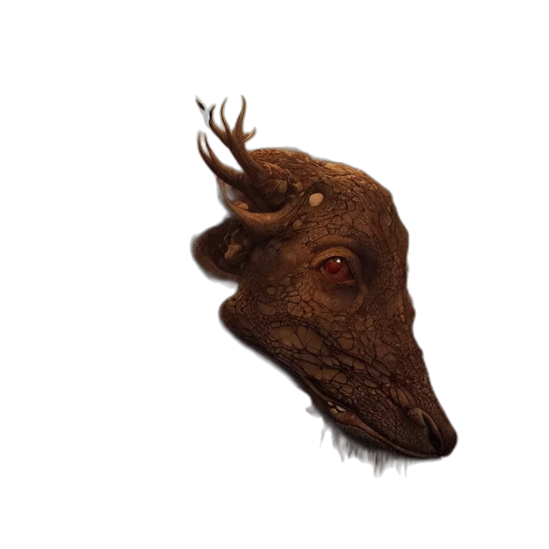 animal, mask, creature, dragon transparent PNG cut-out