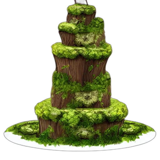 tree, crown, food, 3d render transparent PNG cut-out
