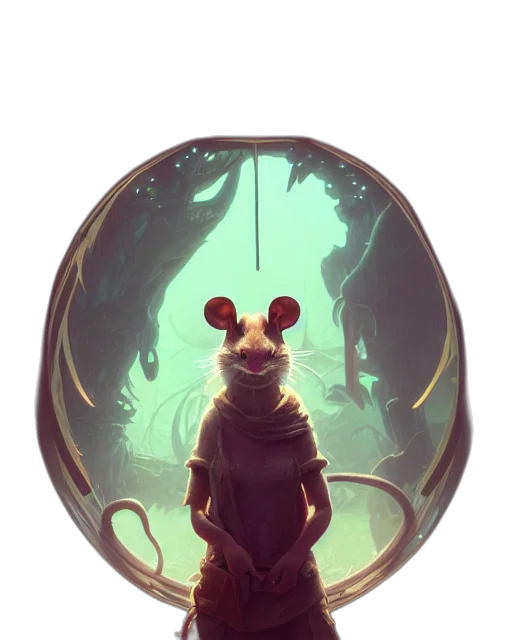 creature, animal, staff, jacket transparent PNG cut-out