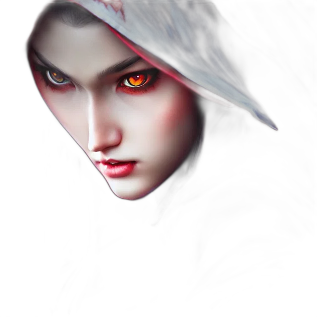 face, mask, creature, fantasy art transparent PNG cut-out