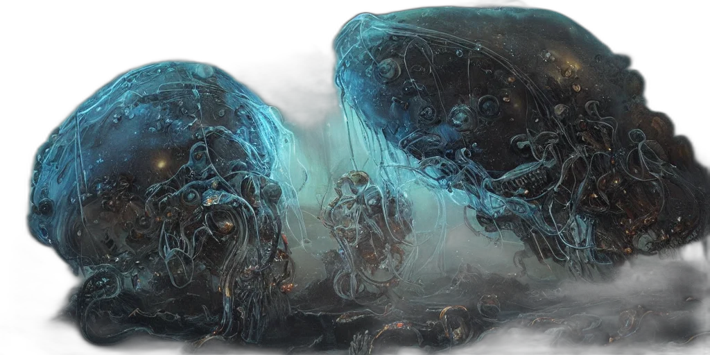 robot, concept art, fantasy art, photorealistic transparent PNG cut-out