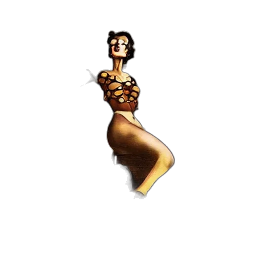 dress, staff, jewelry, animal transparent PNG cut-out