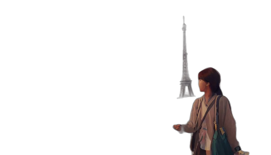 umbrella, staff, jacket, building transparent PNG cut-out