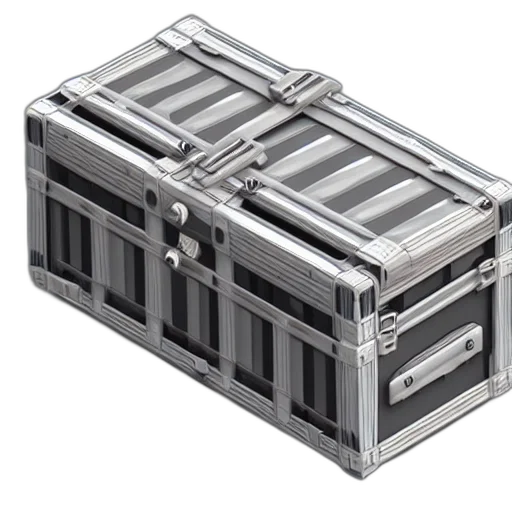 furniture, 3d render, mech, chest transparent PNG cut-out