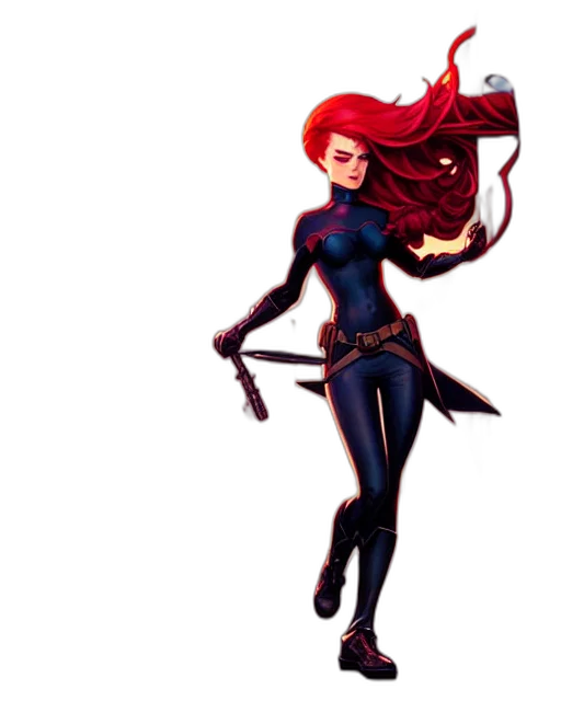 staff, hair, comic book art, concept art transparent PNG cut-out