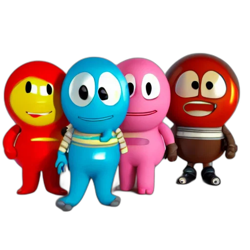 robot, 3d render, concept art, cartoon transparent PNG cut-out