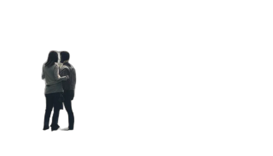 jacket, umbrella, staff, robot transparent PNG cut-out