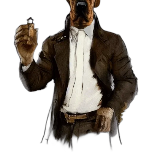 staff, animal, jacket, mask transparent PNG cut-out