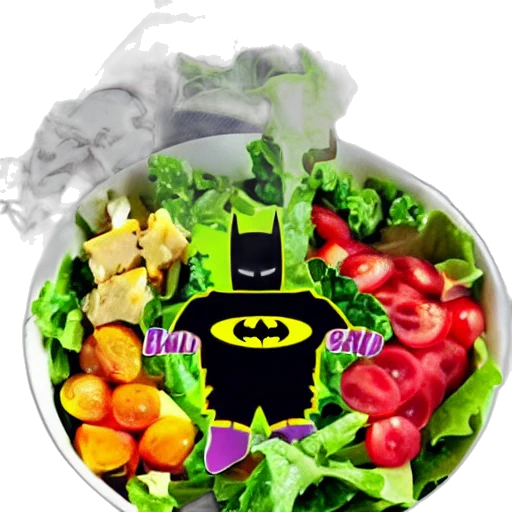 food, batman, salad transparent PNG cut-out