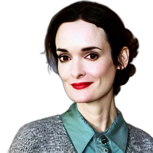 face, jacket, staff, winona transparent PNG cut-out