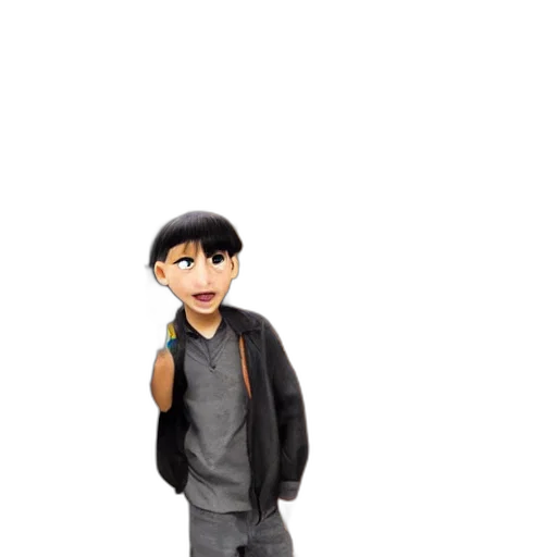 jacket, staff, cartoon, 3d render transparent PNG cut-out