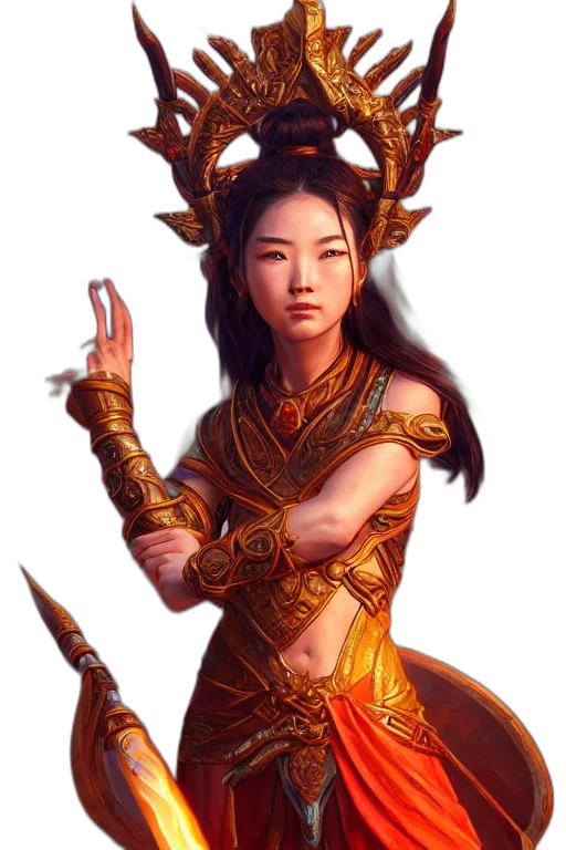dragon, staff, weapon, fantasy art transparent PNG cut-out