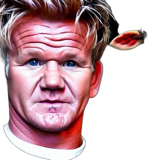 face, food, mask, photorealistic transparent PNG cut-out